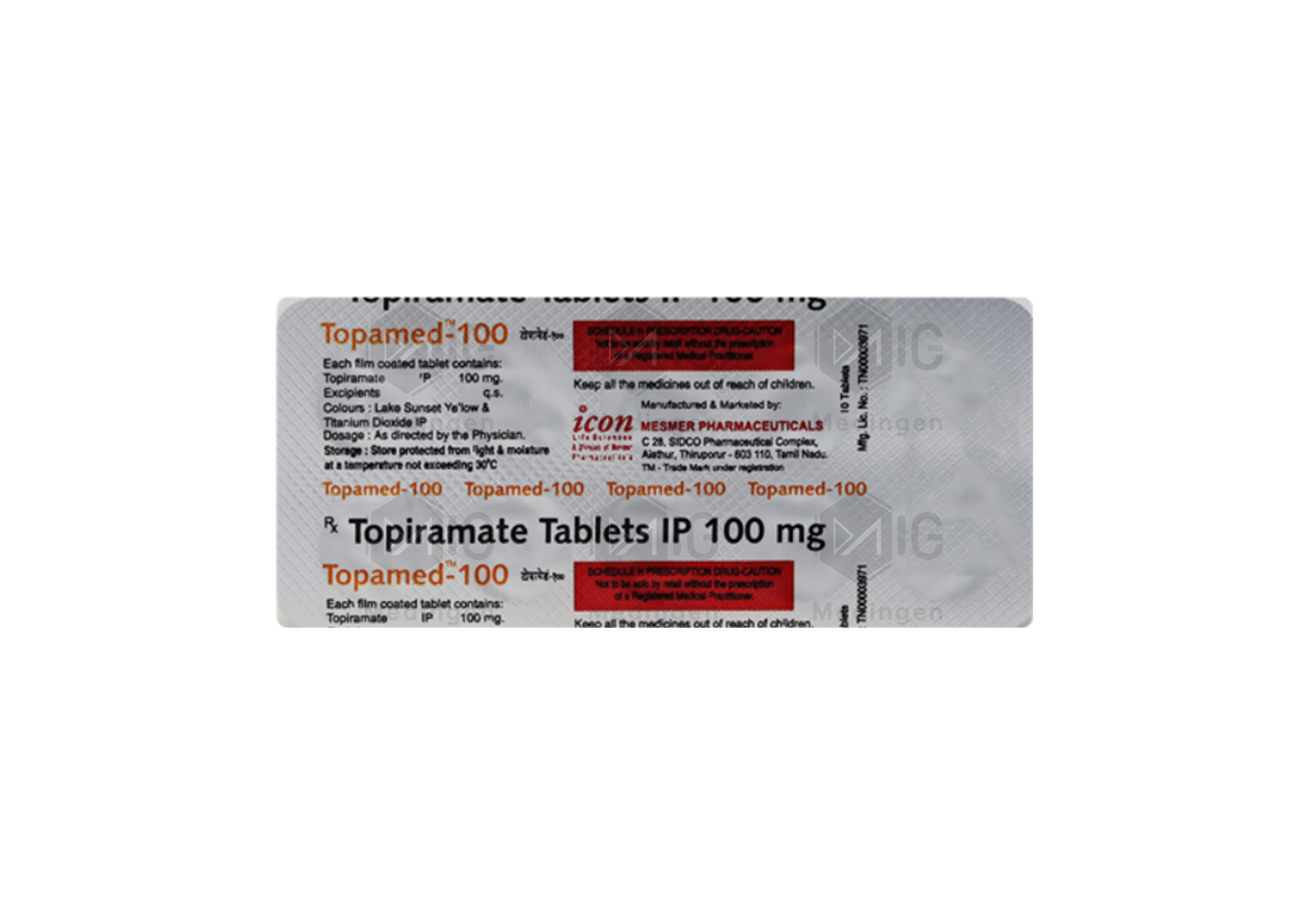 TOPAMED 100MG